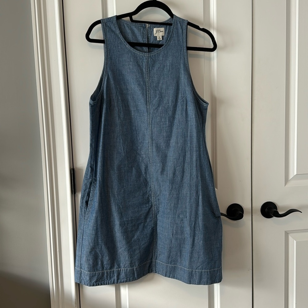 J Crew shift denim shift dress, size medium